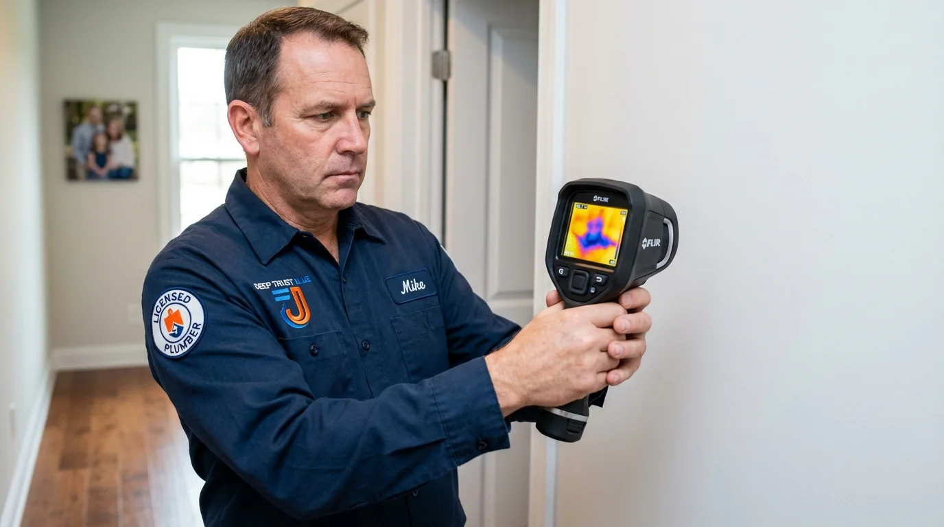 Thermal imaging leak detection by Johns Plumbing LLC in Greenwich